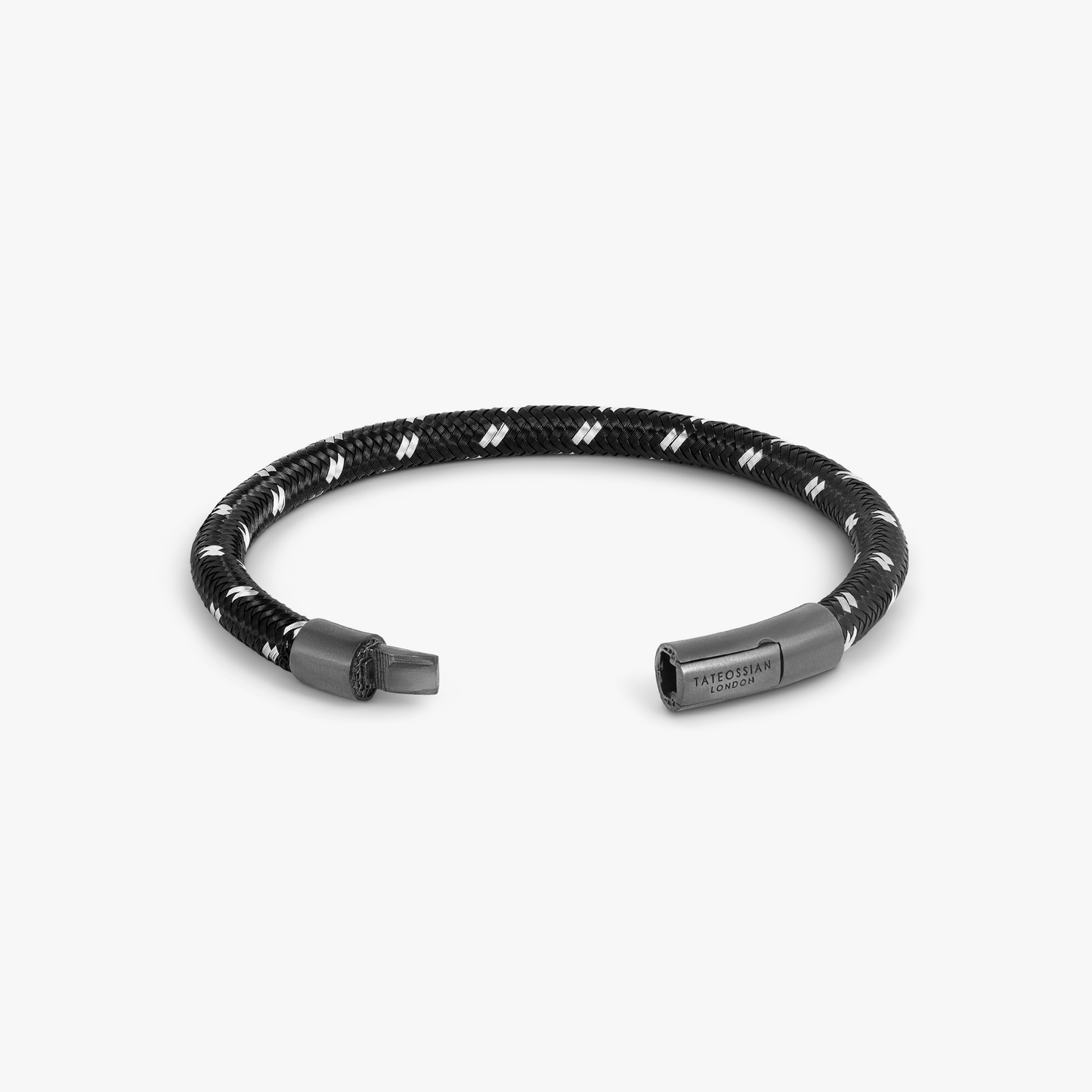Charles Click Chalif Enamelled Copper Bracelet in Black Ruthenium Plated Silver