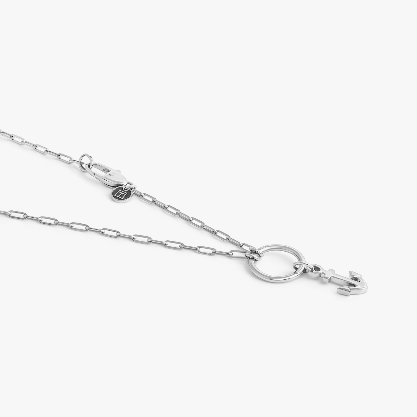 Marine Anchor Necklace in Sterling Silver