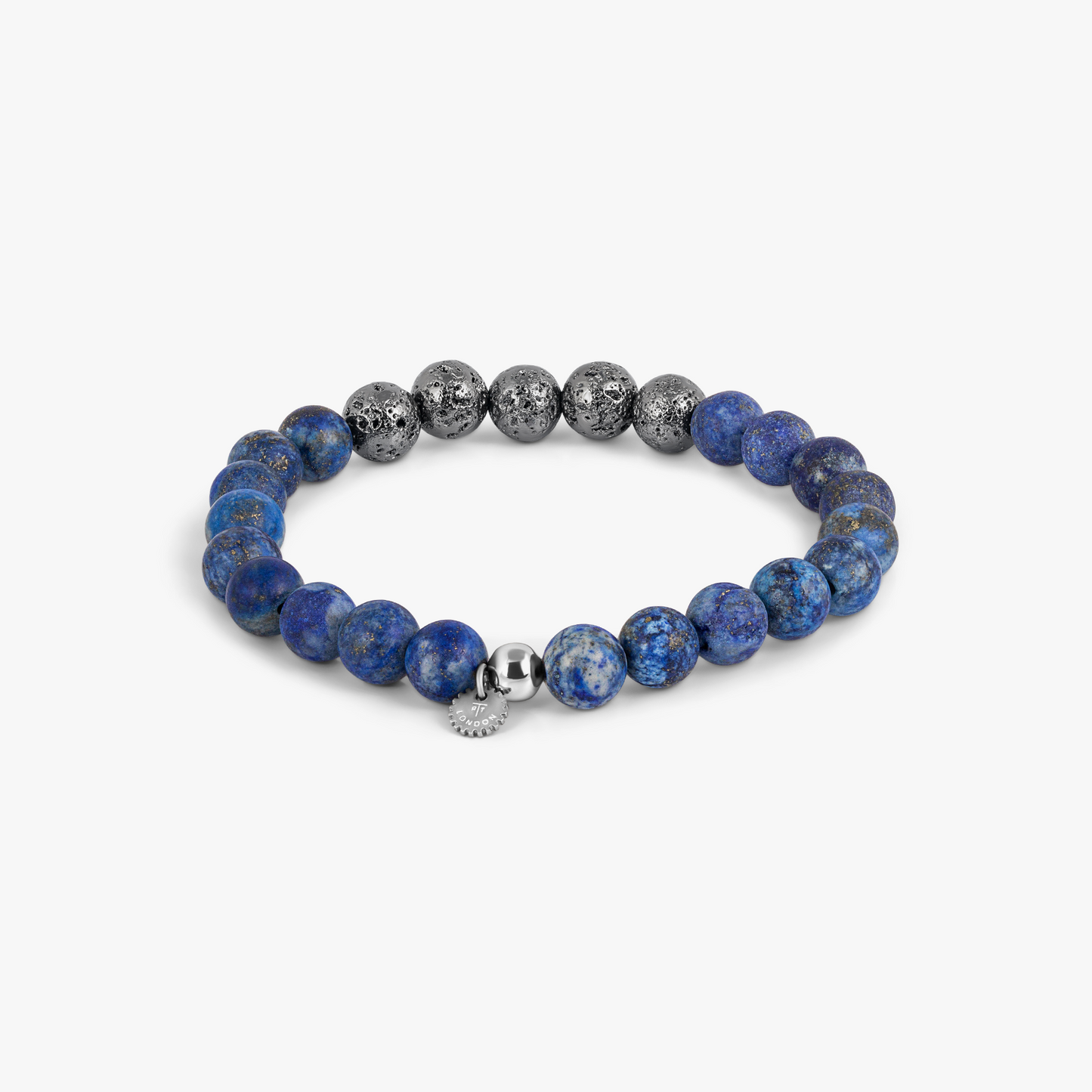 Vesuvius Bracelet In IP Plated Stainless Steel With Lapis