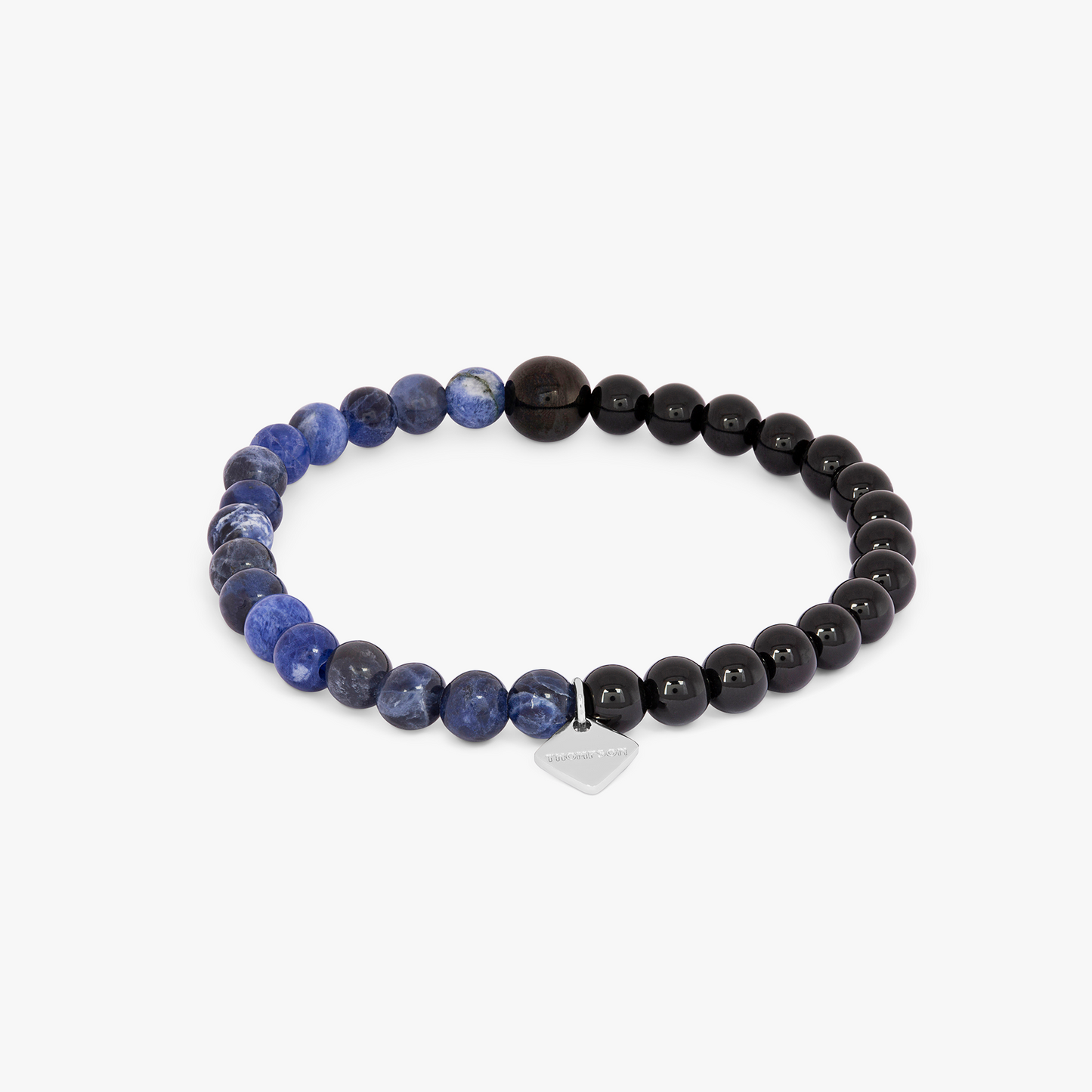 Thompson Alien Beaded Bracelet in Rhodium Plated