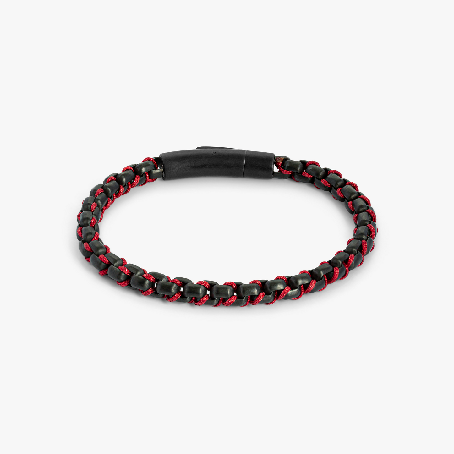 Thompson Red cord Box Chain Bracelet