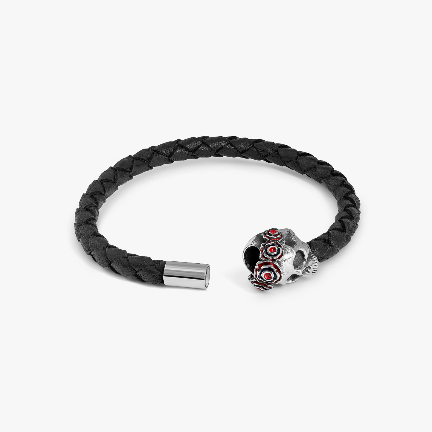 Gothic Skull Pop Bracelet in Black