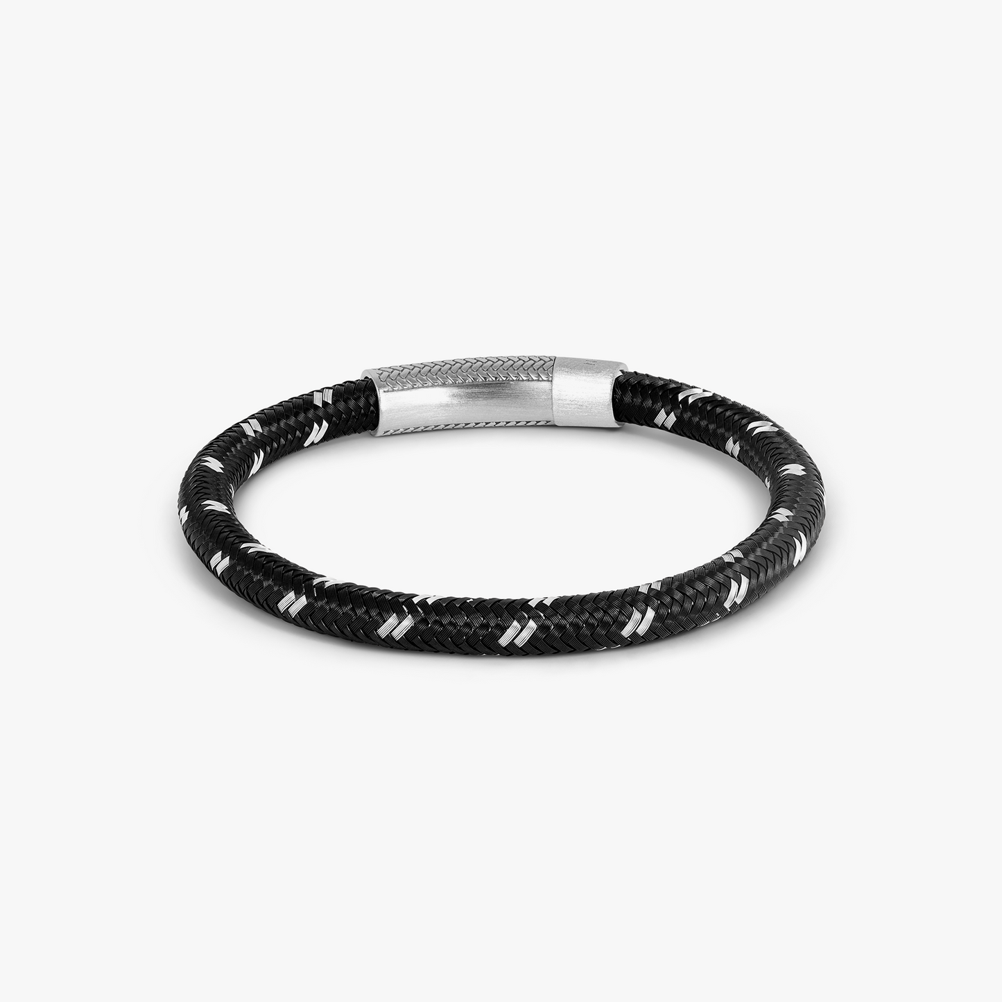 Charles Click Chalif Enamelled Copper Bracelet in Black Ruthenium Plated Silver