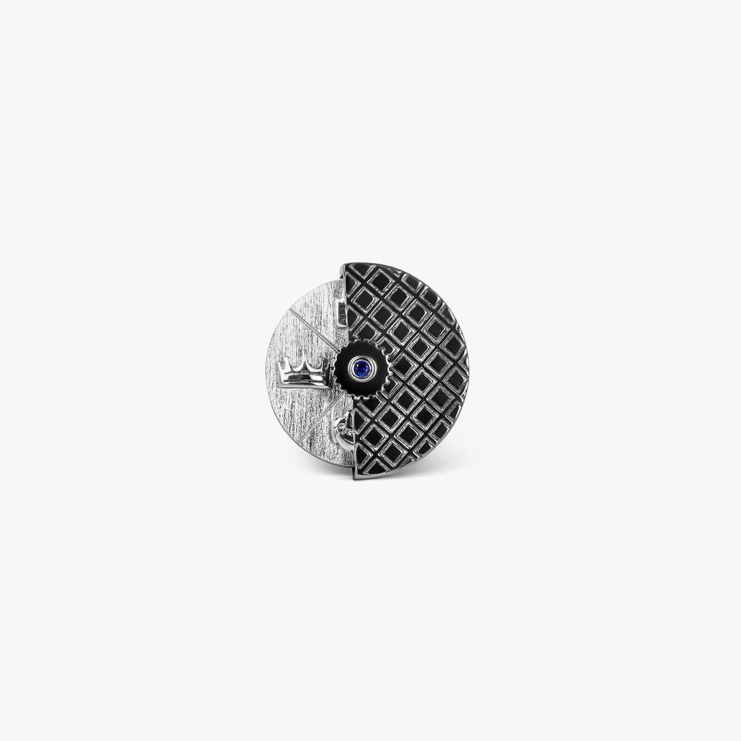 Regalia Spinning Coin Pin In Rhodium Plated Silver (Limited Edition)