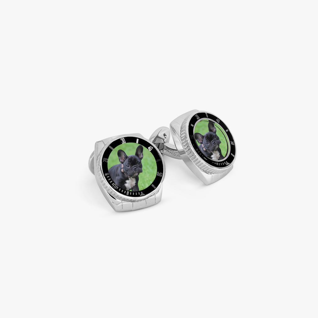 Rollo Picture Frame Cufflinks In Stainless Steel – Tateossian