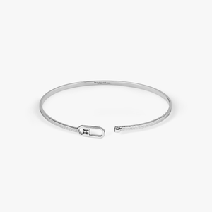 T-bangle in hammered sterling silver (UK) 3