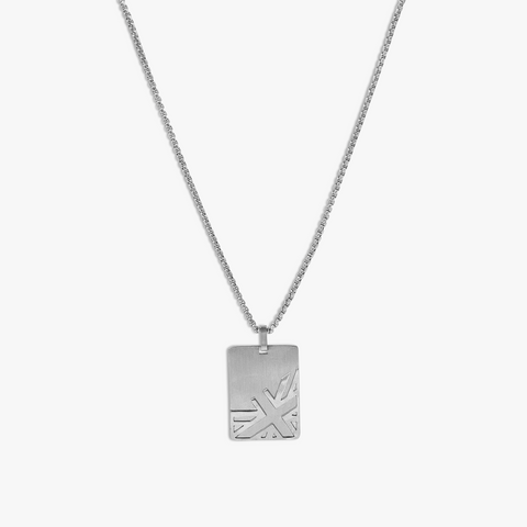 Regalia Flag Necklace In Stainless Steel