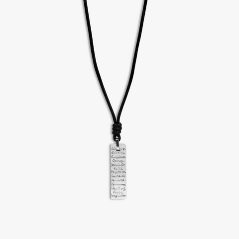 THOMPSON Manifestation Cord Necklace With Stainless Steel