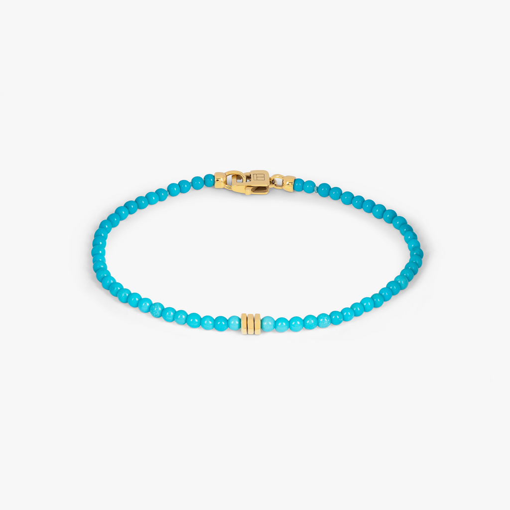Precious Stone bracelet with turquoise in 18k gold