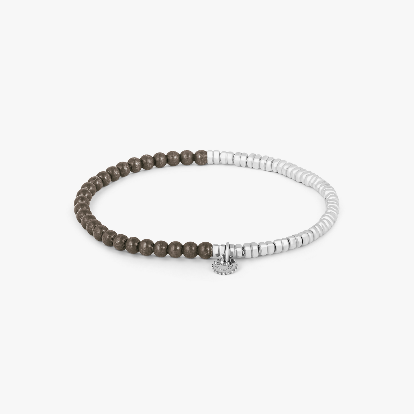 Santorini Bracelet In Silver & Grey Titanium