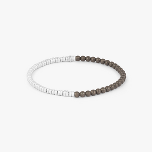 Santorini Bracelet In Silver & Grey Titanium