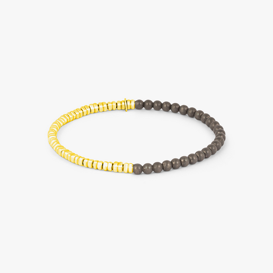 Santorini Bracelet In Yellow Gold & Grey Titanium