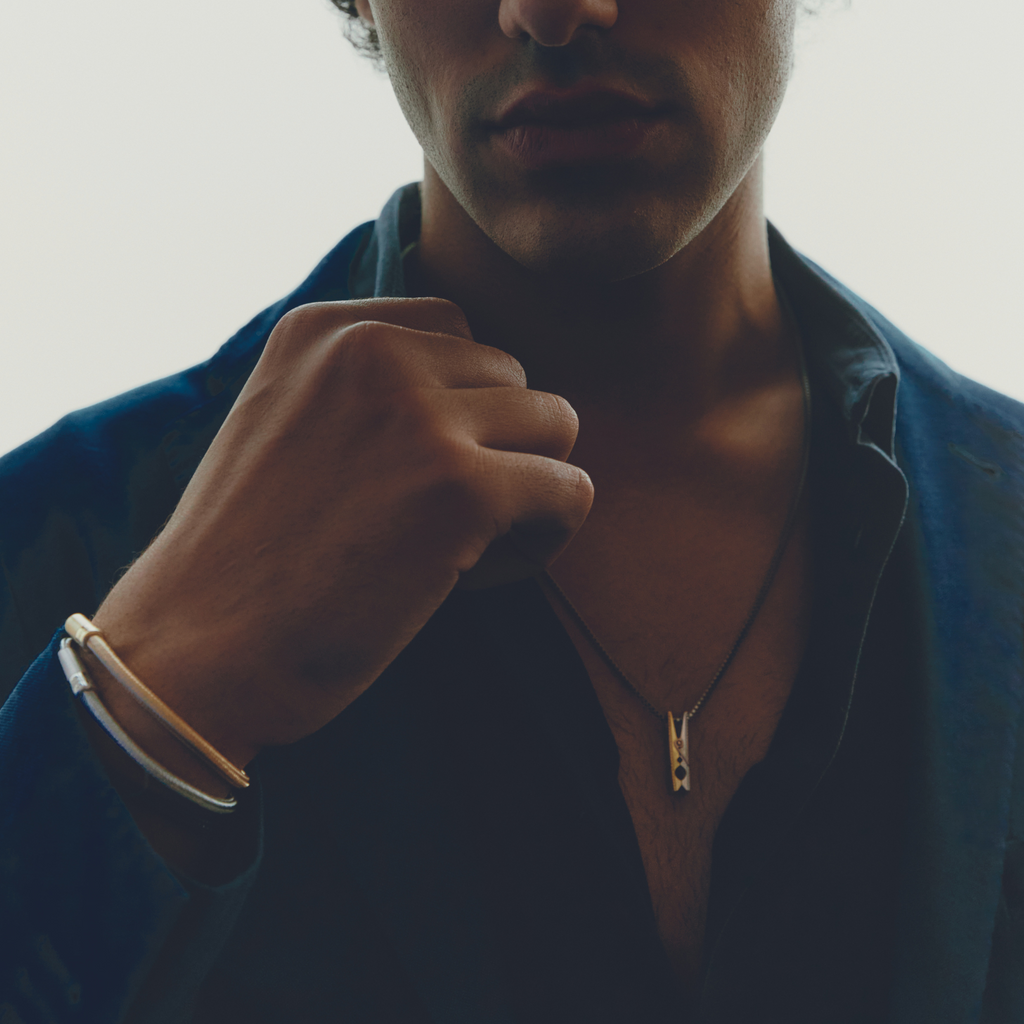 Pollo Rigato Pop Rigato Rame Bracelet In Silver | Tateossian