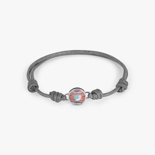 Tateossian Macrame Milos Evil Eye Bracelet In Grey