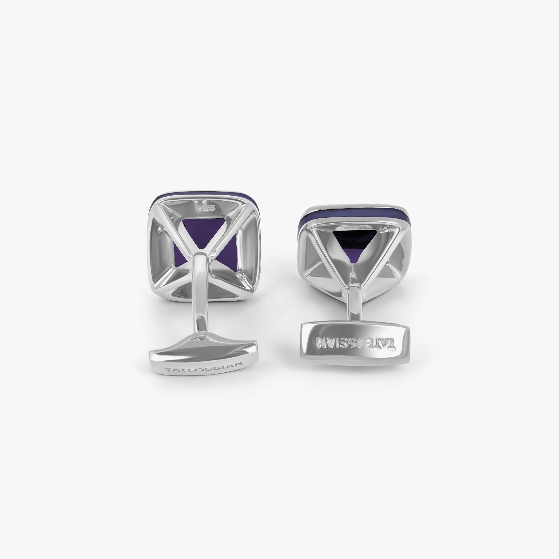 Pyramid Stone Cufflink with Amethyst & Purple Enamel (Limited Edition)