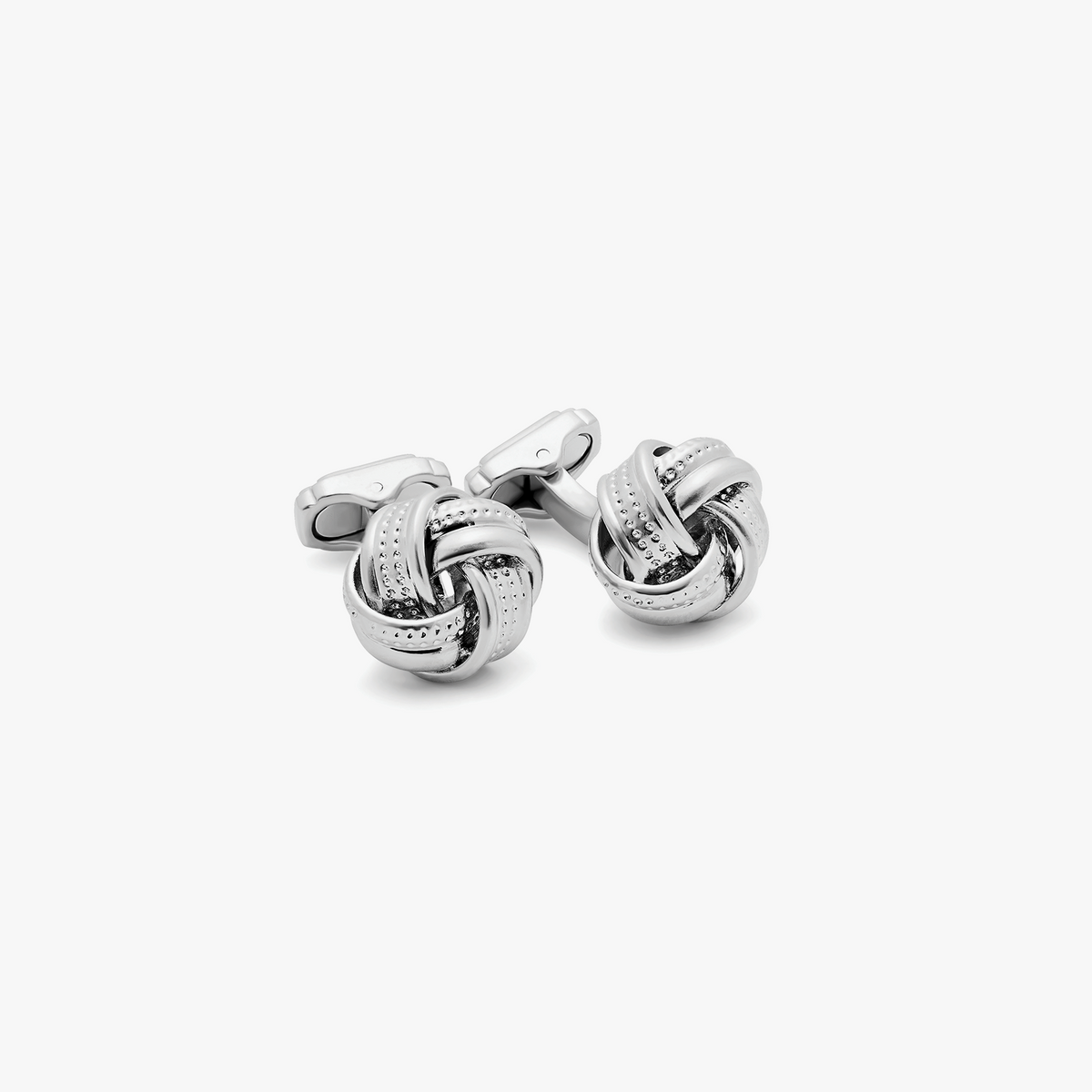 Satin Dot Knot Cufflinks Bronze Plated