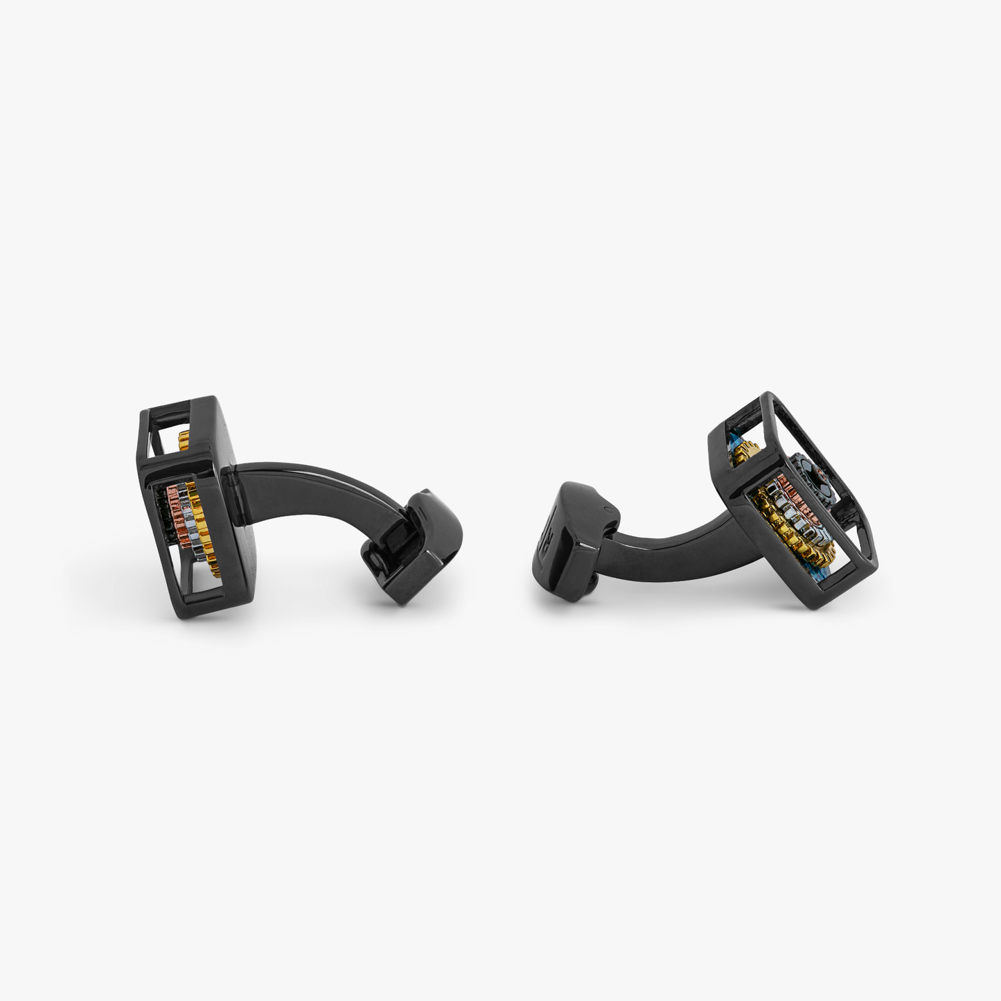 Pagoda Gear cufflinks with gunmetal finish