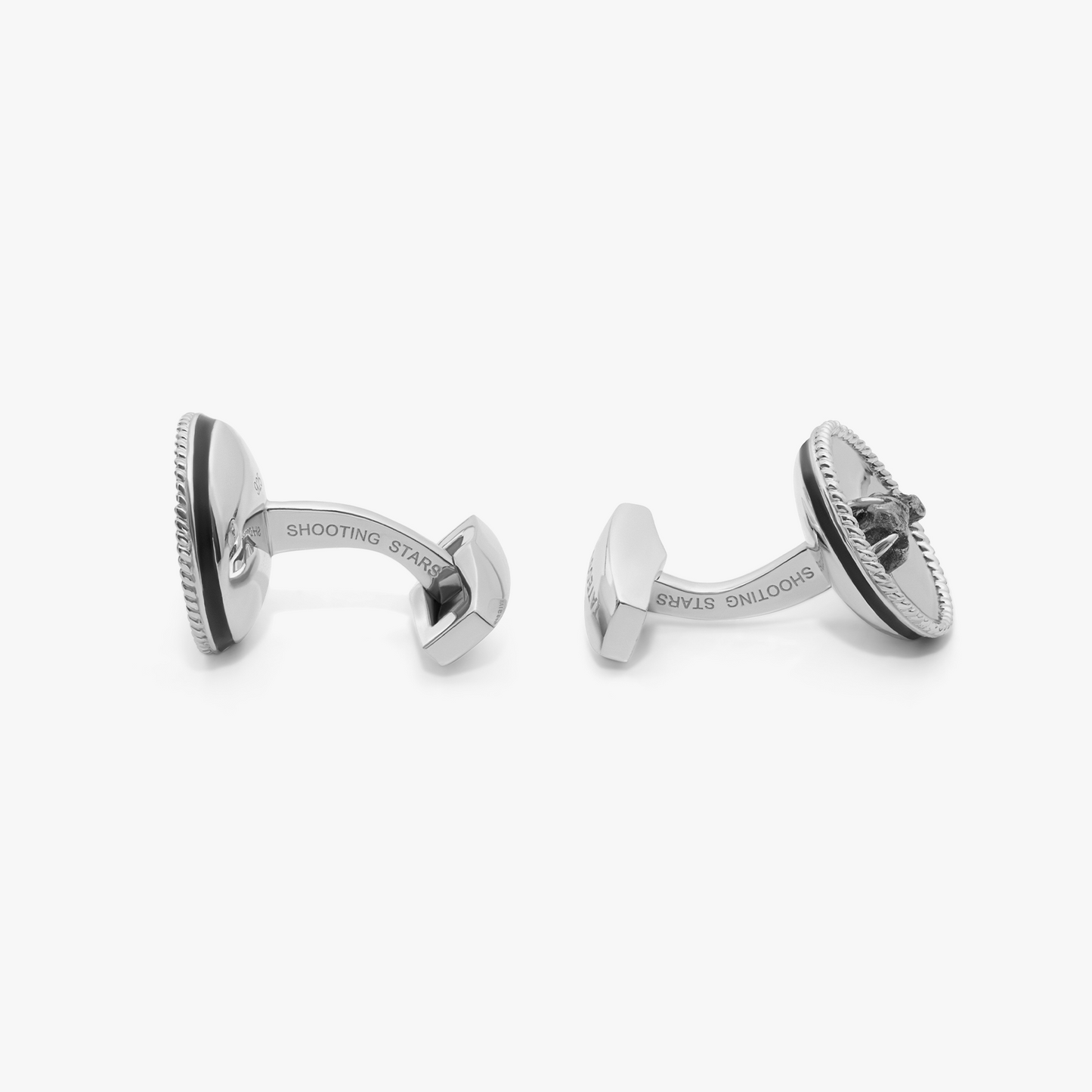 Rhodium Plated Sterling Silver Shooting Star Cufflinks (Limited Edition)