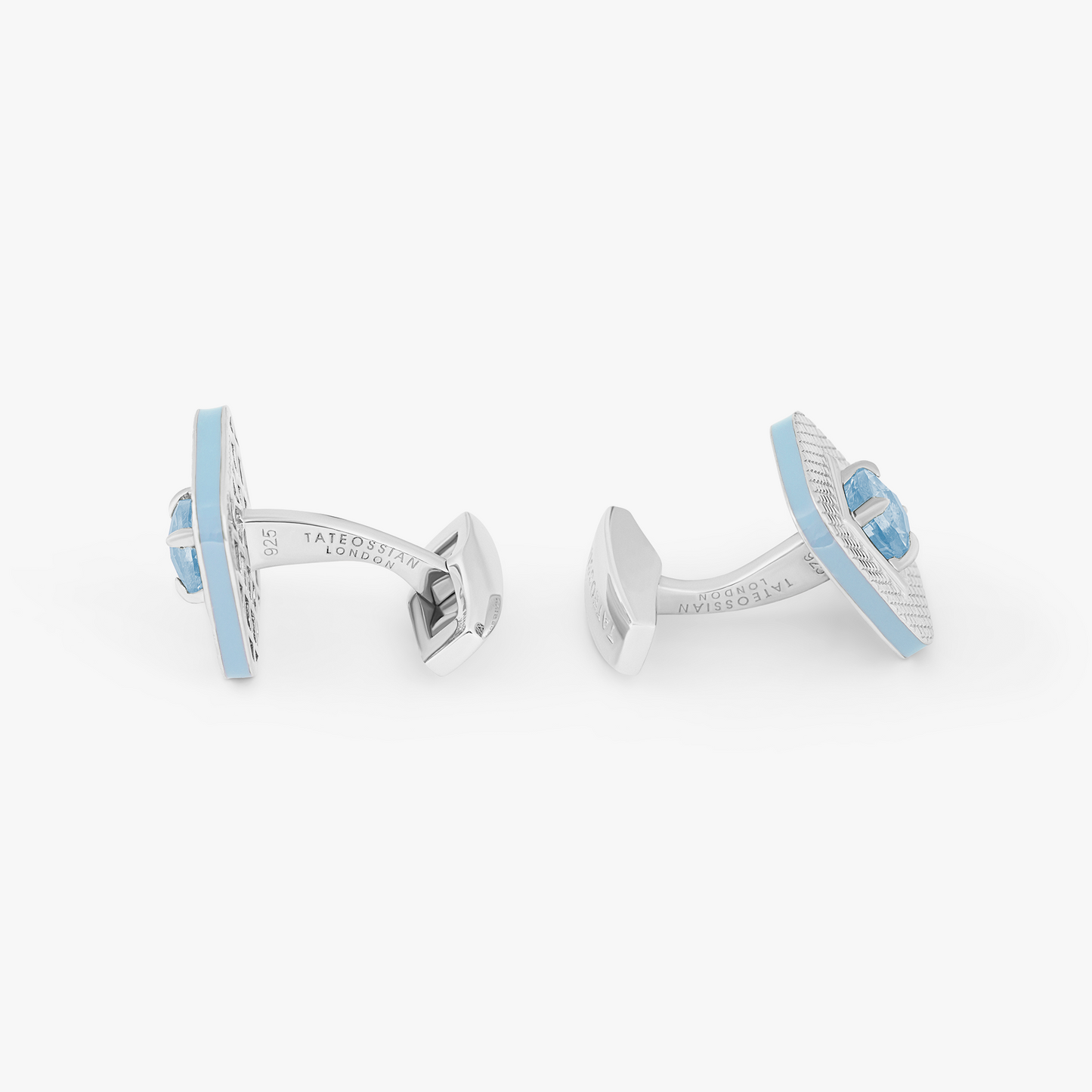 Refratto Cufflinks in Aquamarine