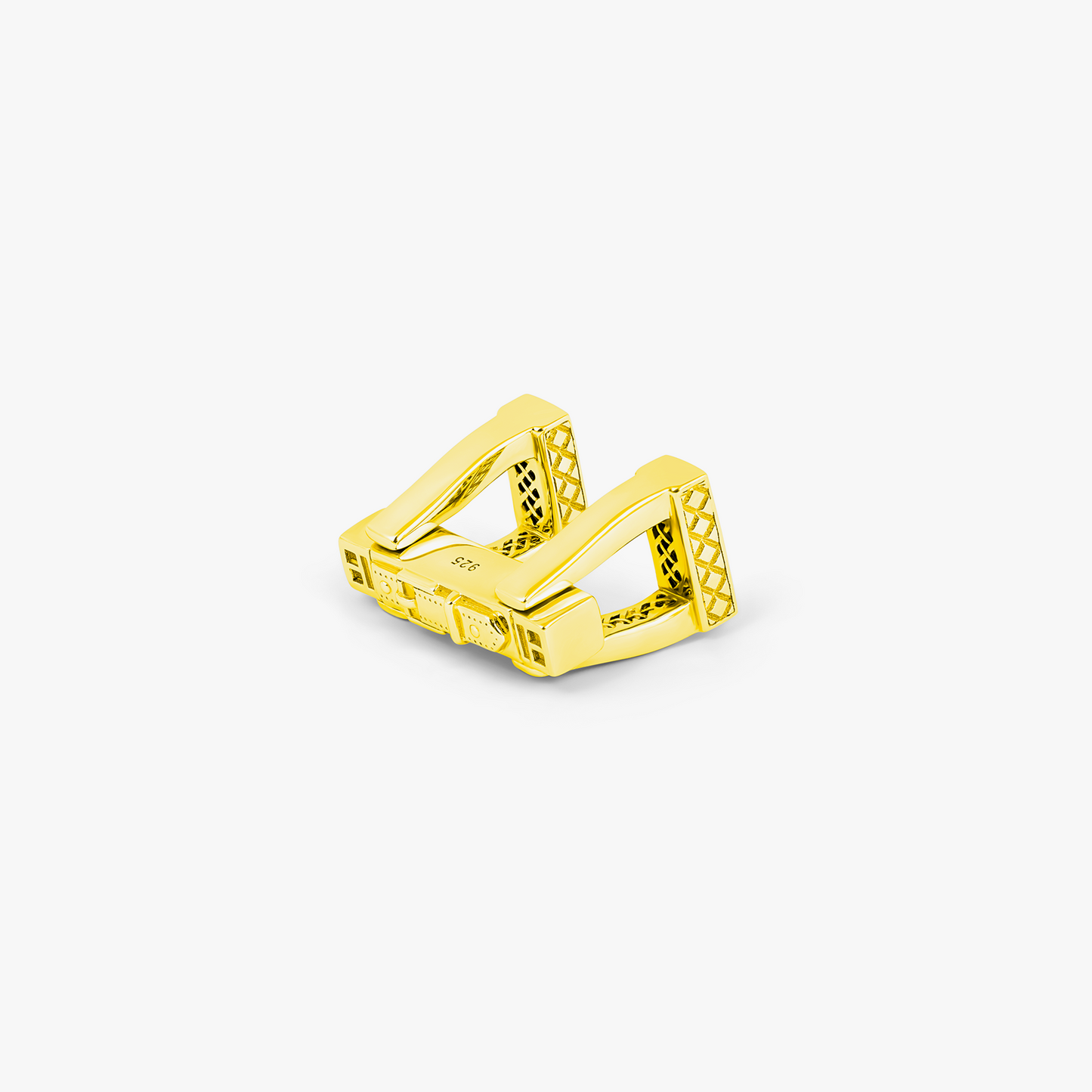 Ascot Cufflinks in Gold-Plated Sterling Silver