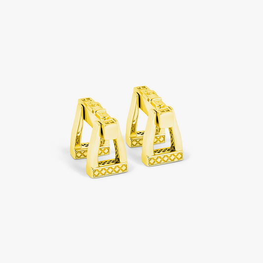 Ascot Cufflinks in Gold-Plated Sterling Silver