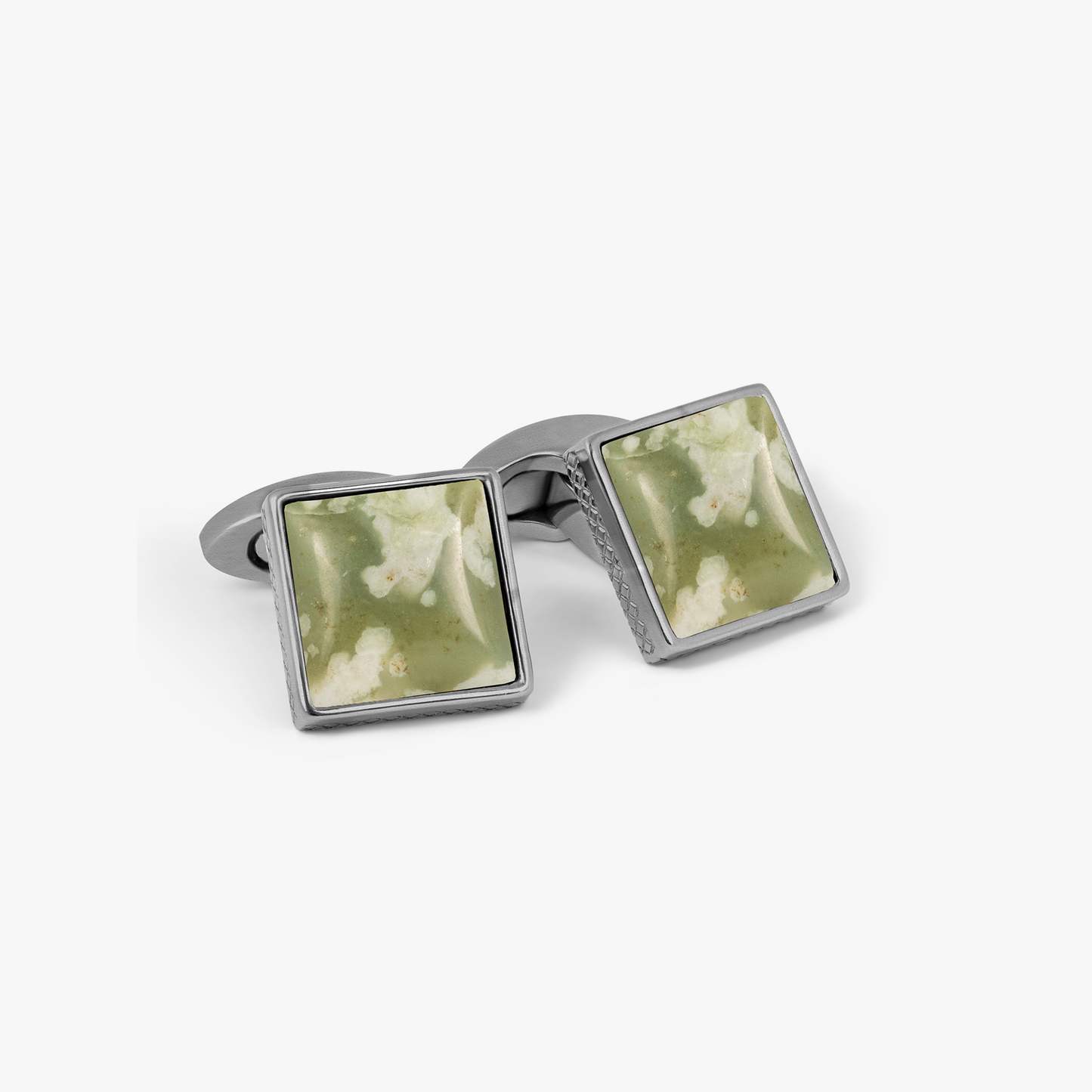 Titanium Classic Cufflinks in Jade