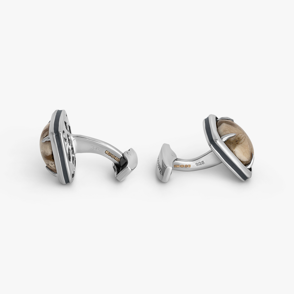 Fossil Sand Dollar Sterling Silver Cufflinks | Limited Edition