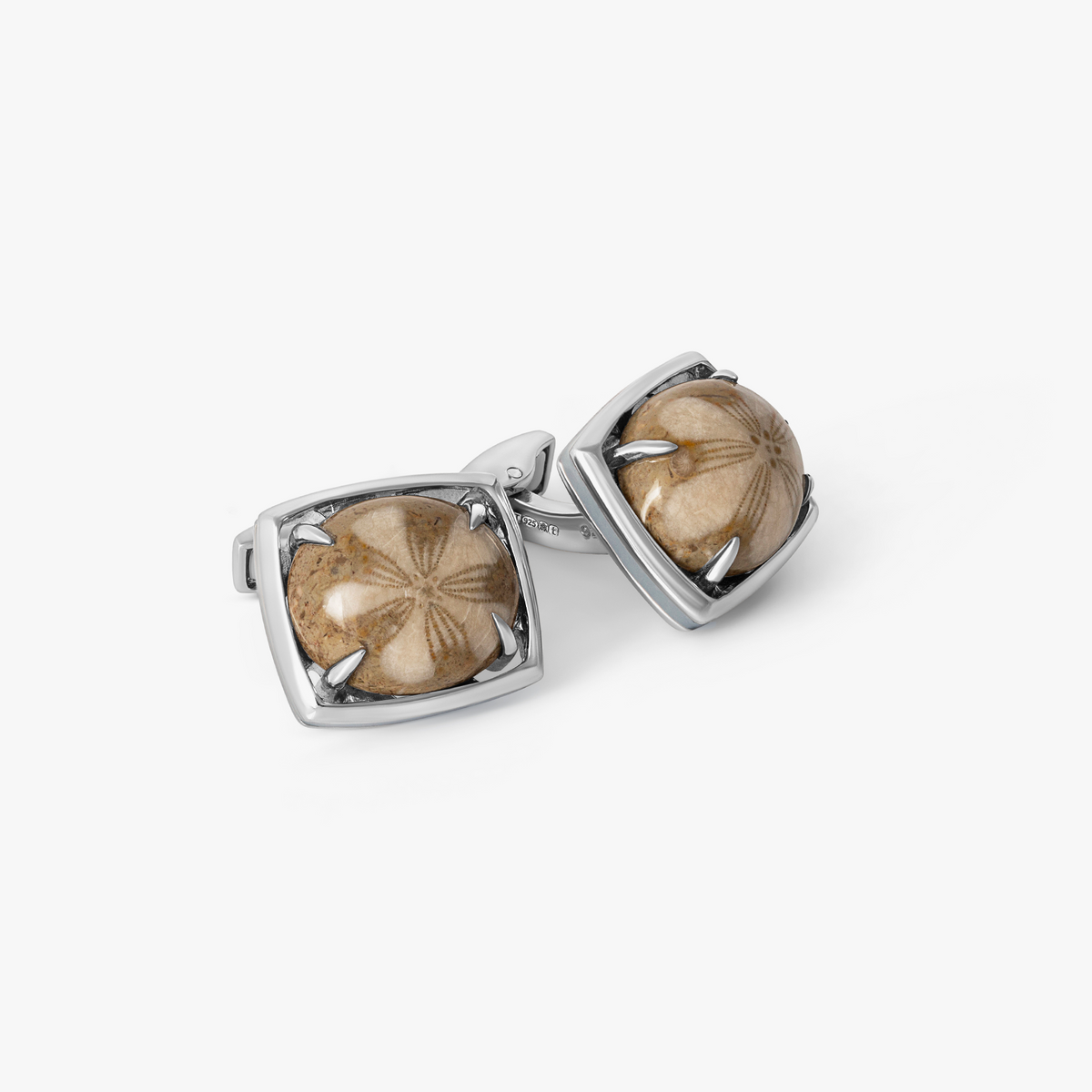 Fossil Sand Dollar Sterling Silver Cufflinks | Limited Edition