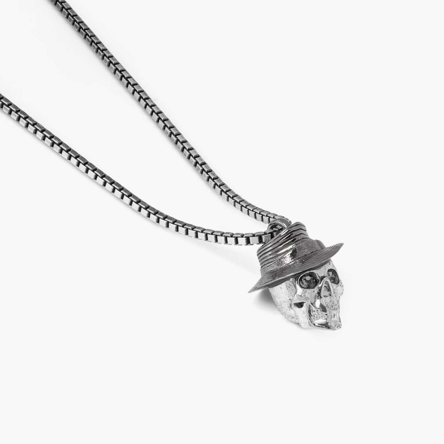 Gangster Skull necklace in stainless steel
