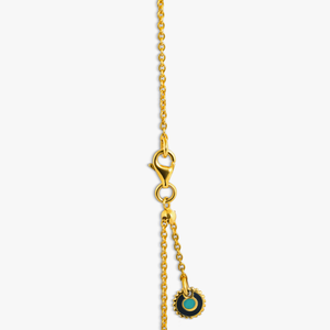 Cage Pendant Necklace in Yellow Gold Plated Silver with White Pearl