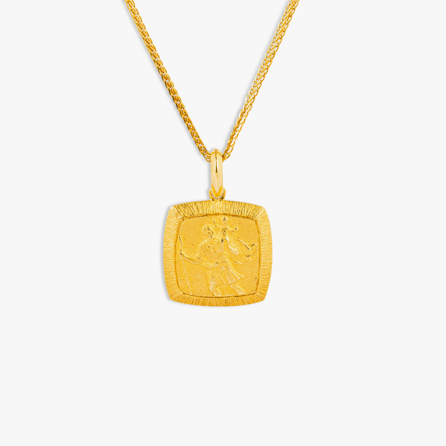 St. Christopher Necklace In Yellow Gold