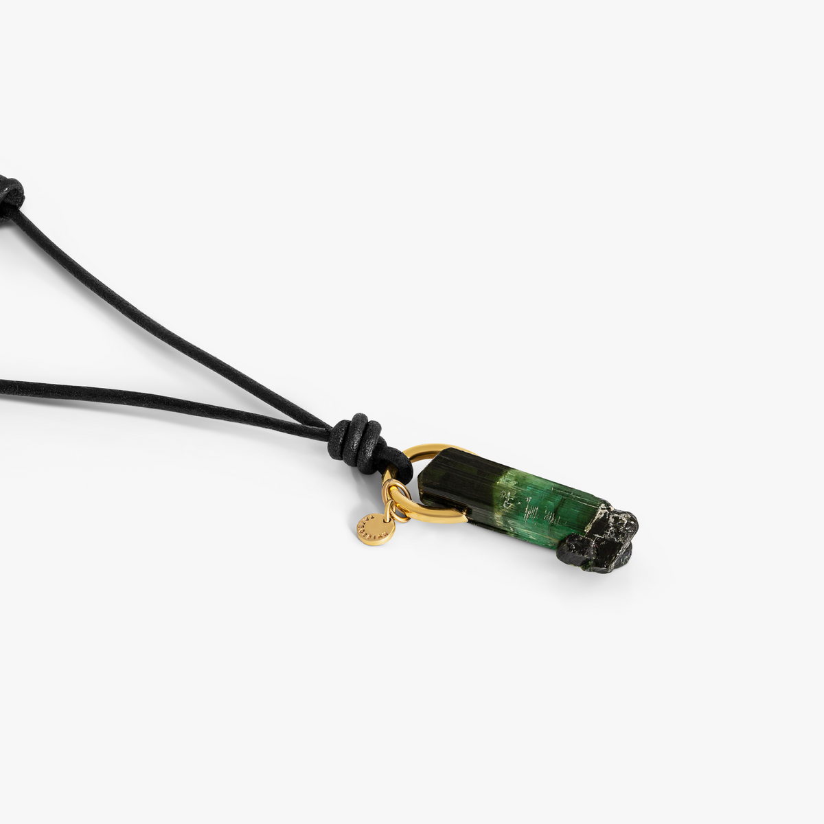Green Tourmaline & 18ct Yellow Gold Rare Stones Necklace