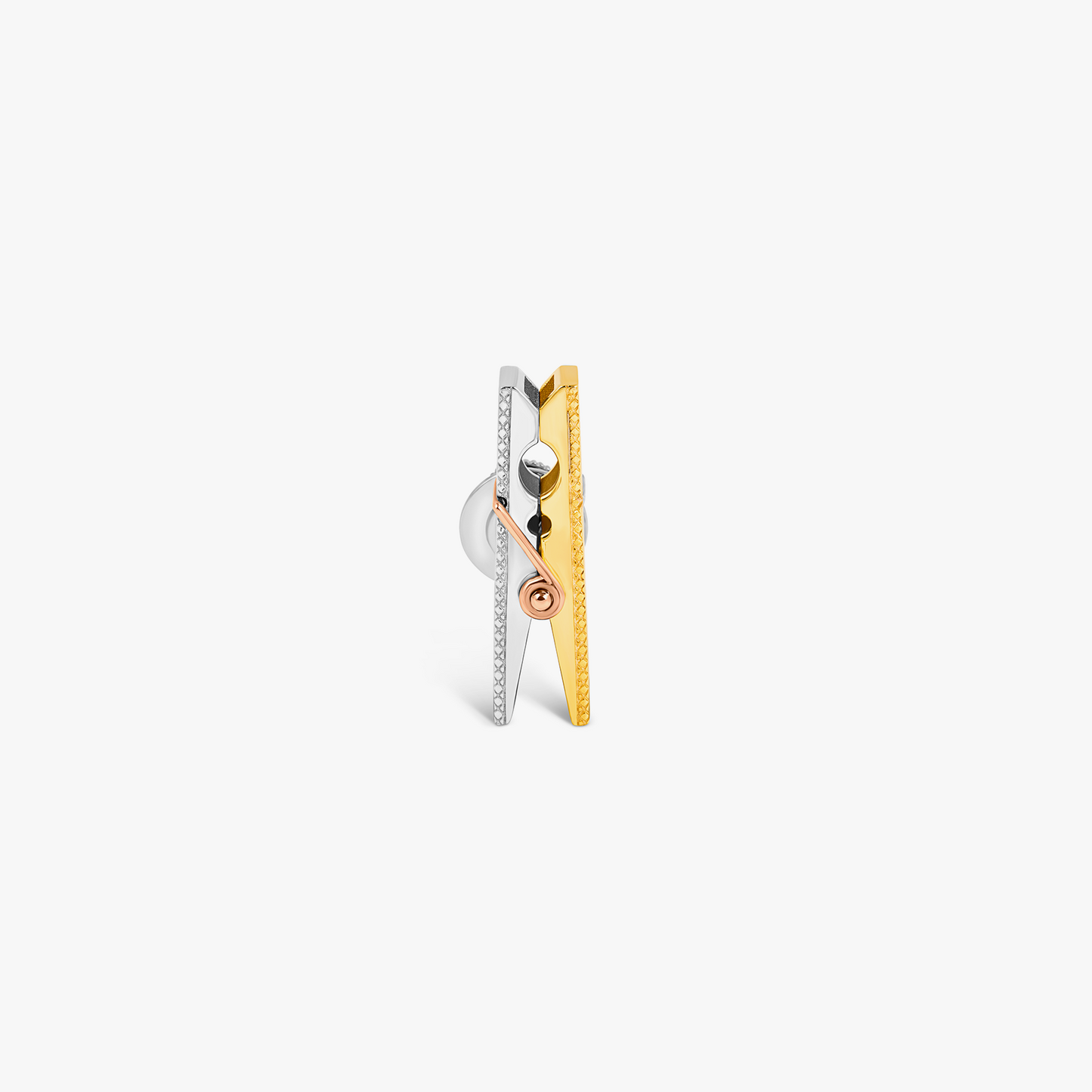 Mayfair Peg Pin In Rhodium Plated Silver and Yellow-Gold