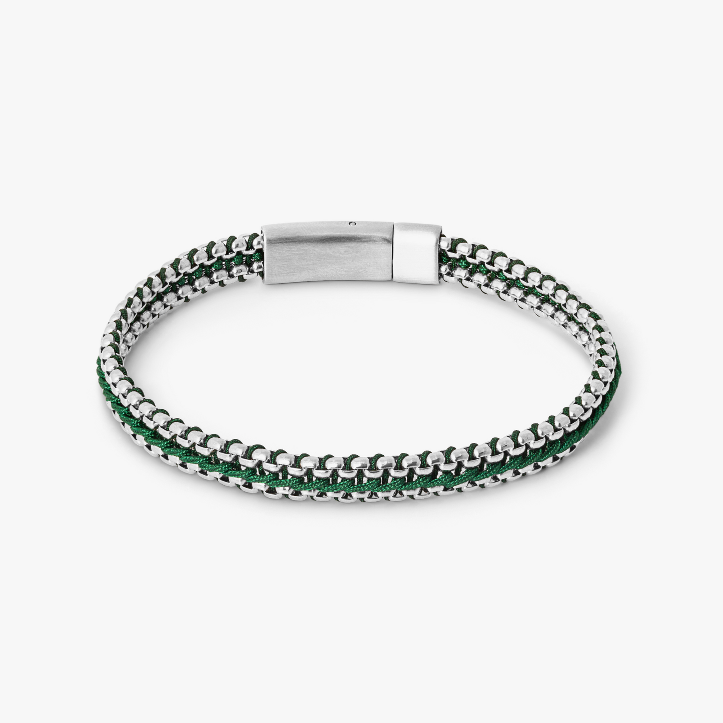 Tris Button Bracelet In Green