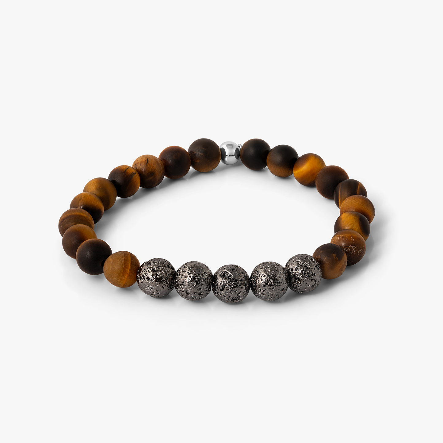 Vesuvius Bracelet in IP Plated Stainless Steel With Tiger Eye