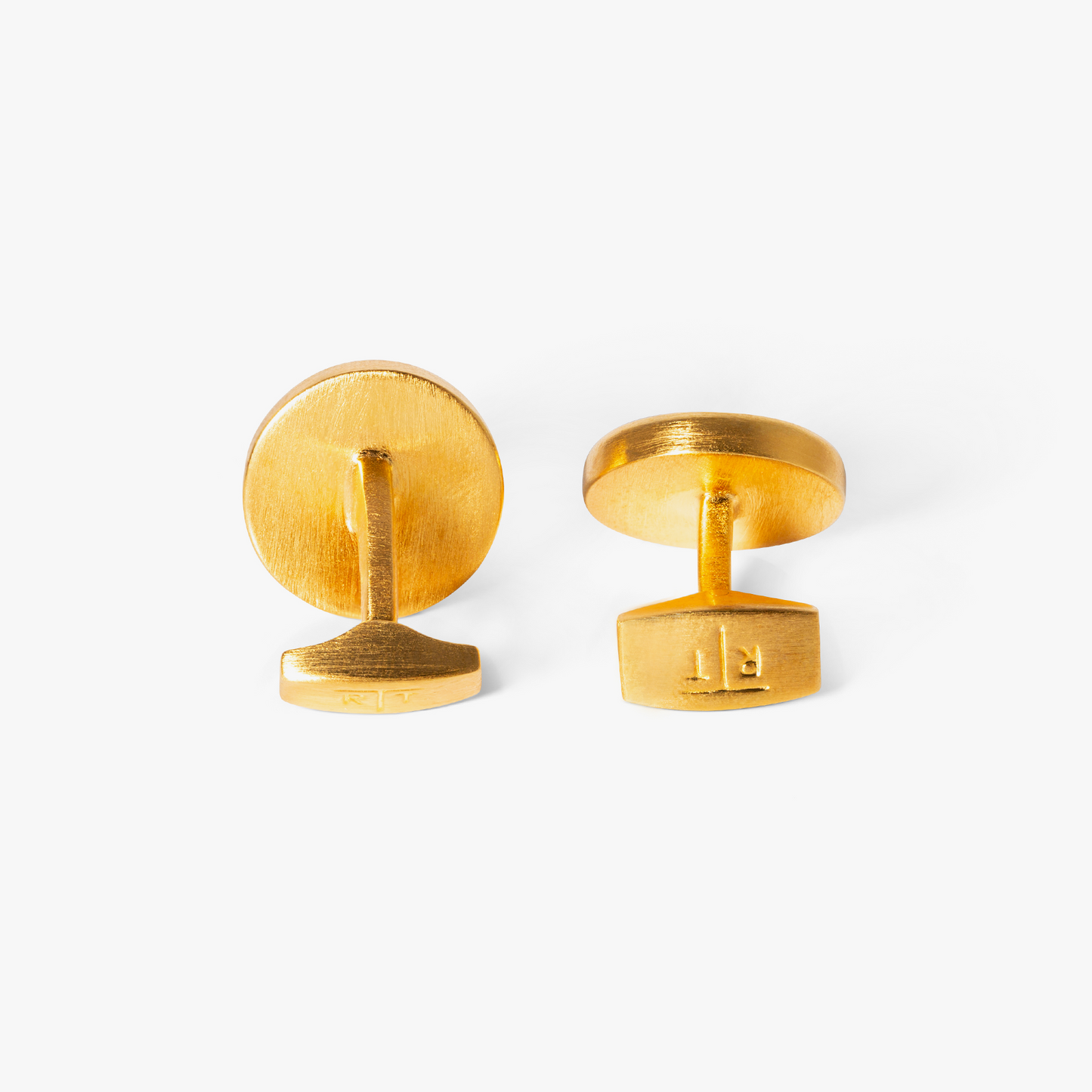 Asanoha Semi -Precious Cufflink in Yellow MOP & Palladium Plated