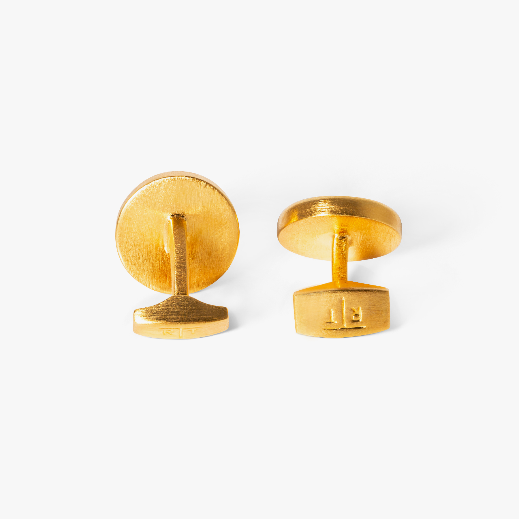 Asanoha Semi -Precious Cufflink in Yellow MOP & Palladium Plated