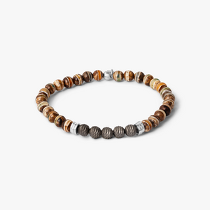 Stonehenge Graffiato Bracelet With Brown And Green Agate