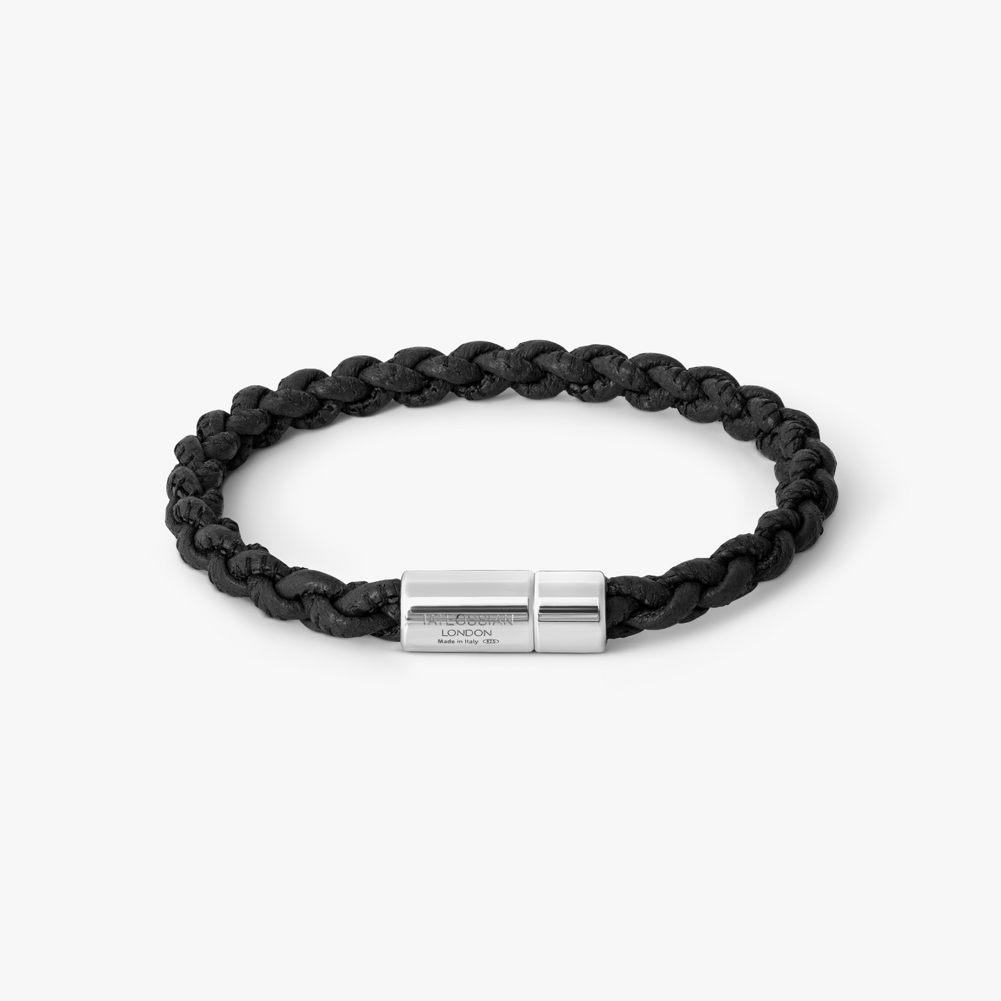 Big Pop Marine Pelle Bracelet In Black Leather