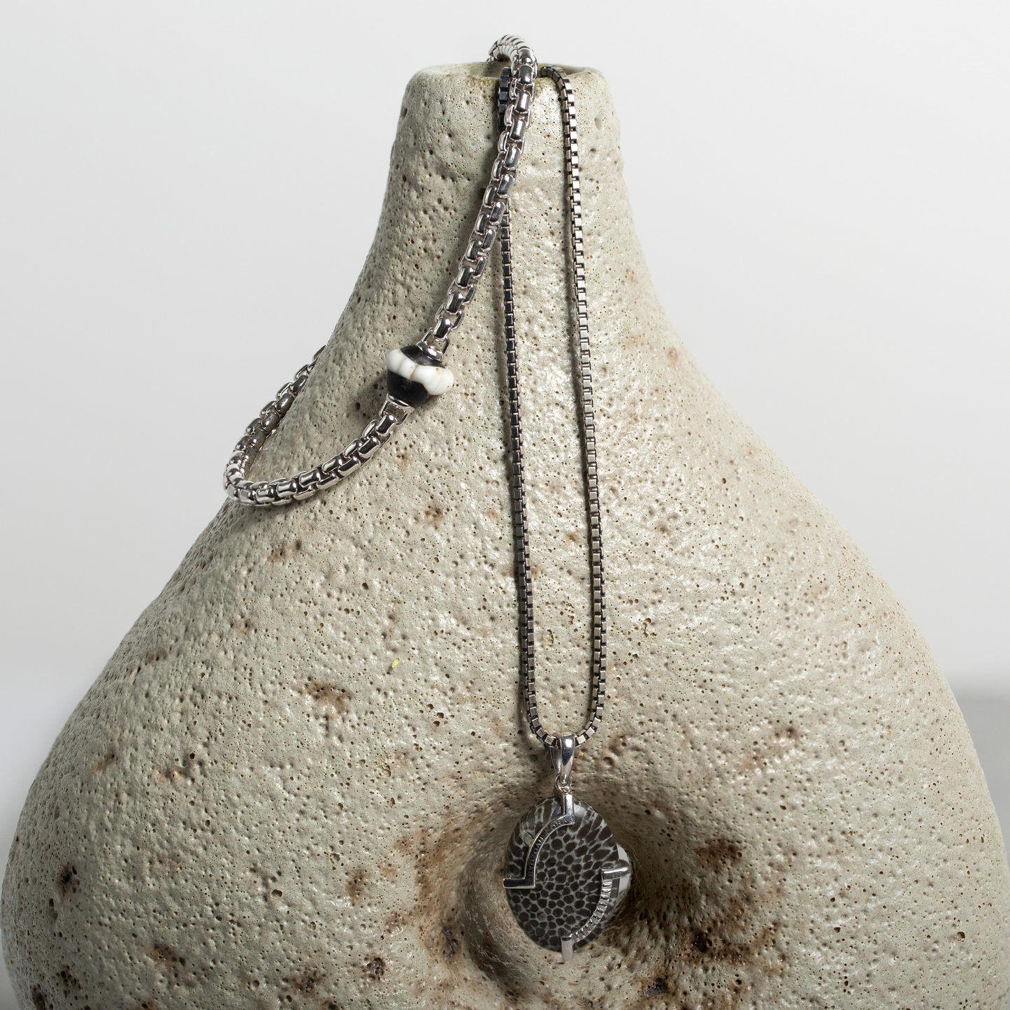 Nigerian Dog Tooth Chain Bracelet in Sterling Silver(Limited Edition)