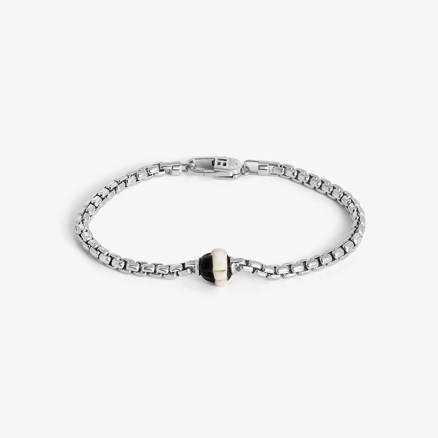 Nigerian Dog Tooth Chain Bracelet in Sterling Silver | Limited Edition