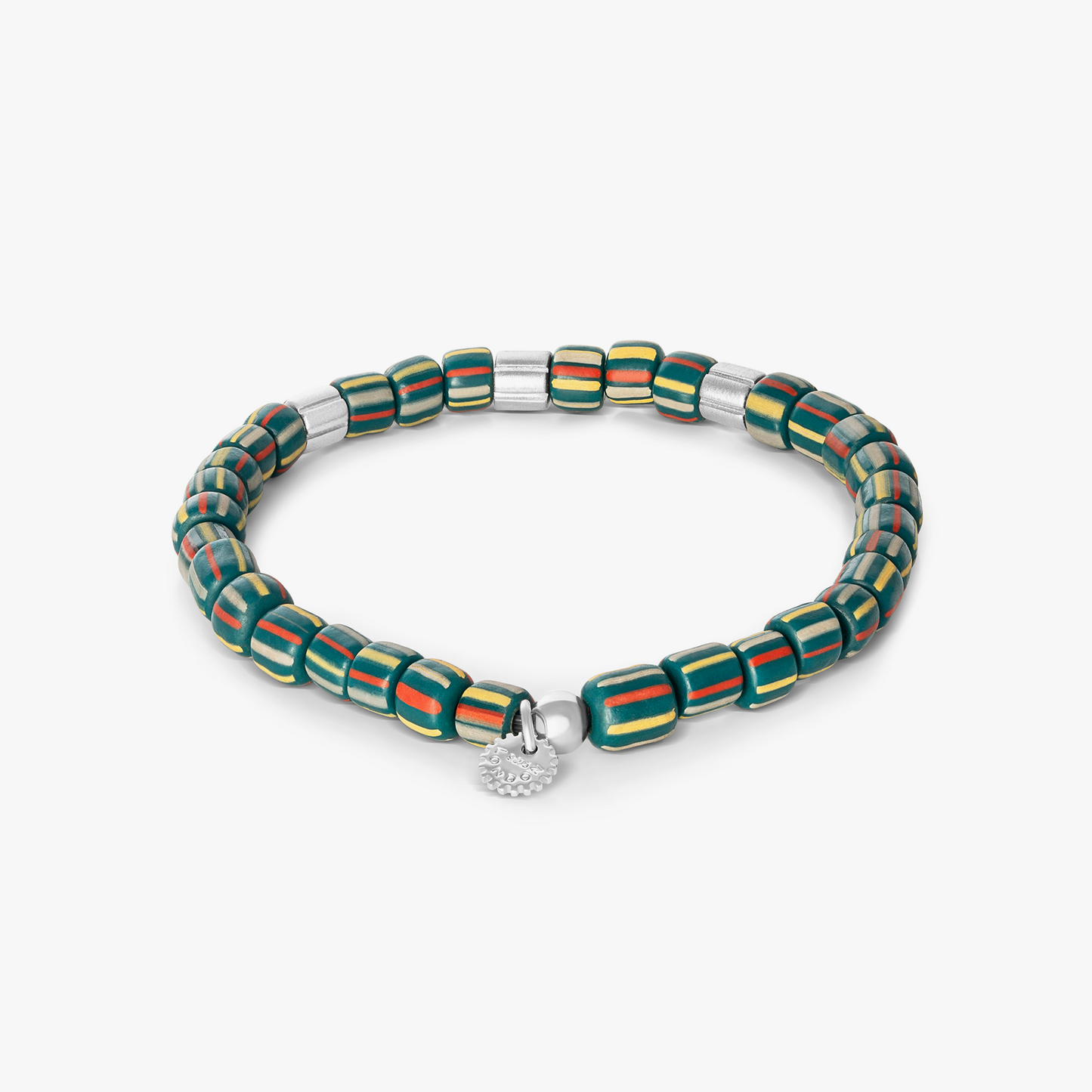 Mini Rigato Java Beaded Bracelet in Green