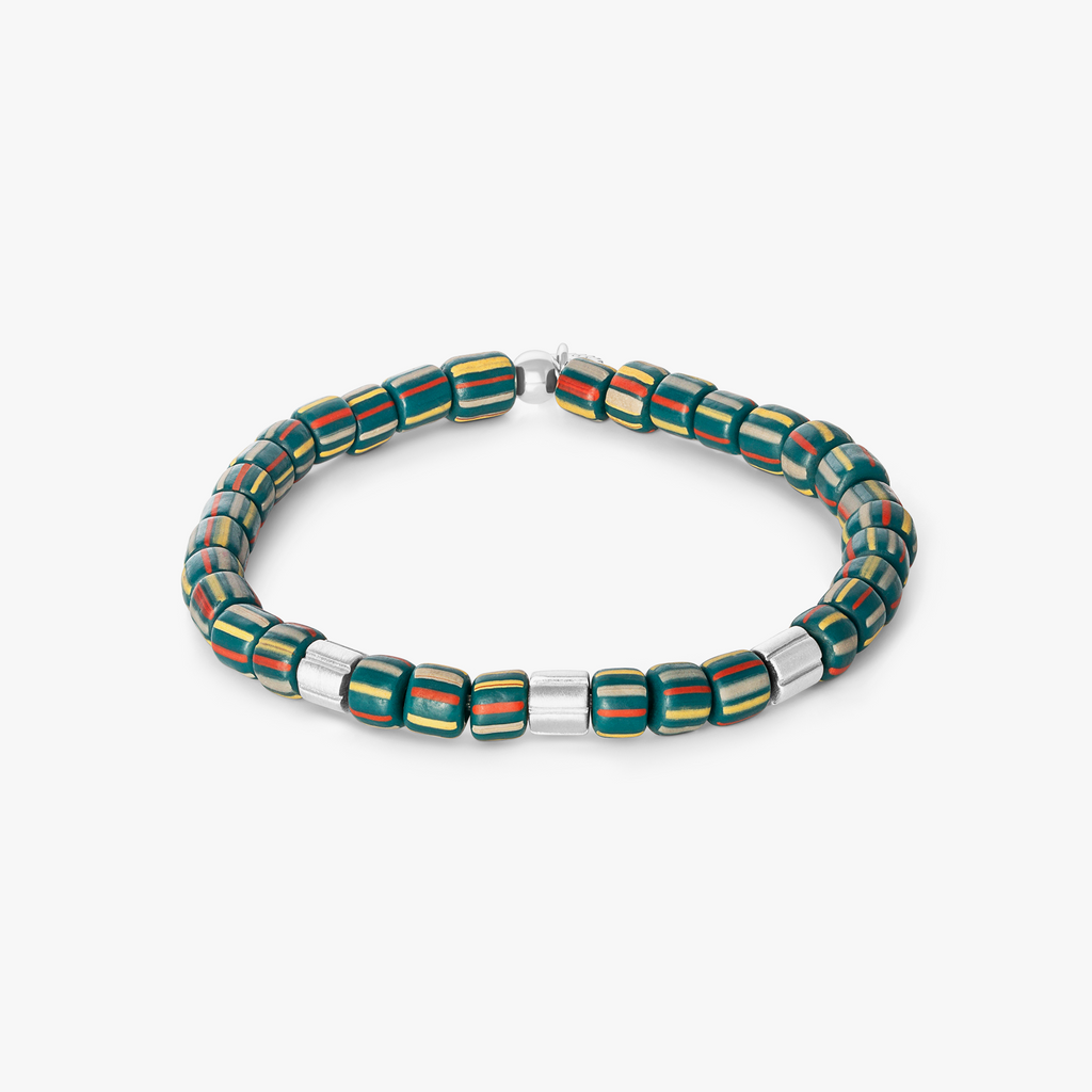 Mini Rigato Java Beaded Bracelet in Green (Limited Edition)