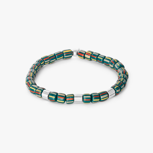 Mini Rigato Java Beaded Bracelet in Green