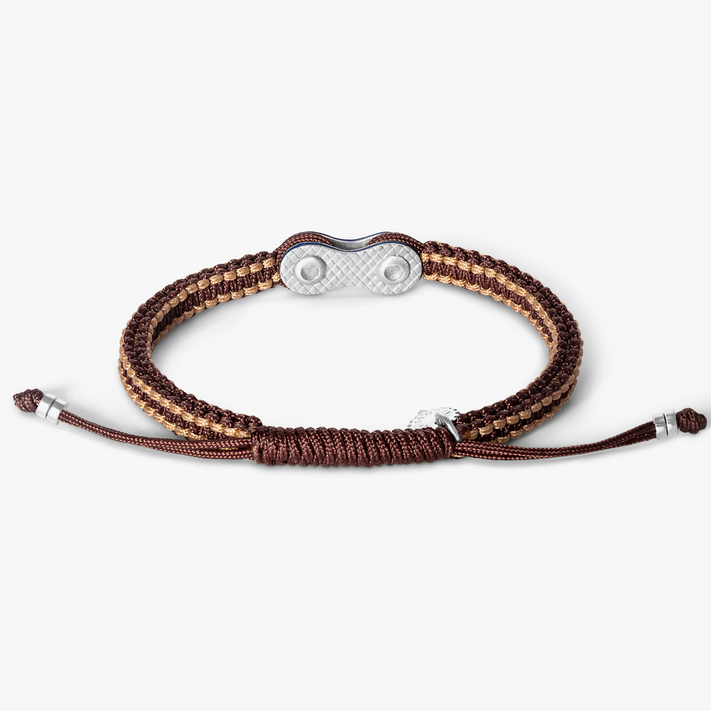 Bici Chain Macrame Bracelet in Brown