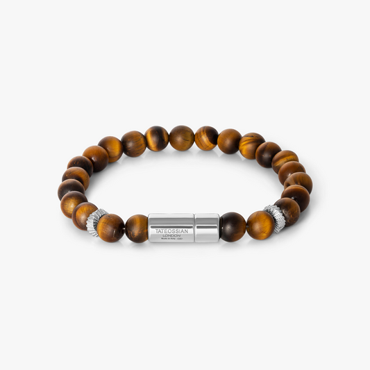 Pop Mobius Beaded Bracelet in Tiger Eye