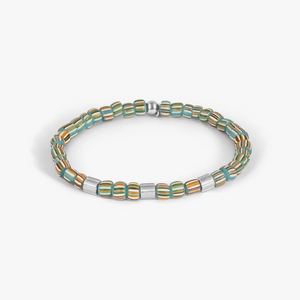 Mini Rigato Java Beaded Bracelet in Light Blue