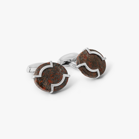 Brown Dinosoar Bone Cufflinks
