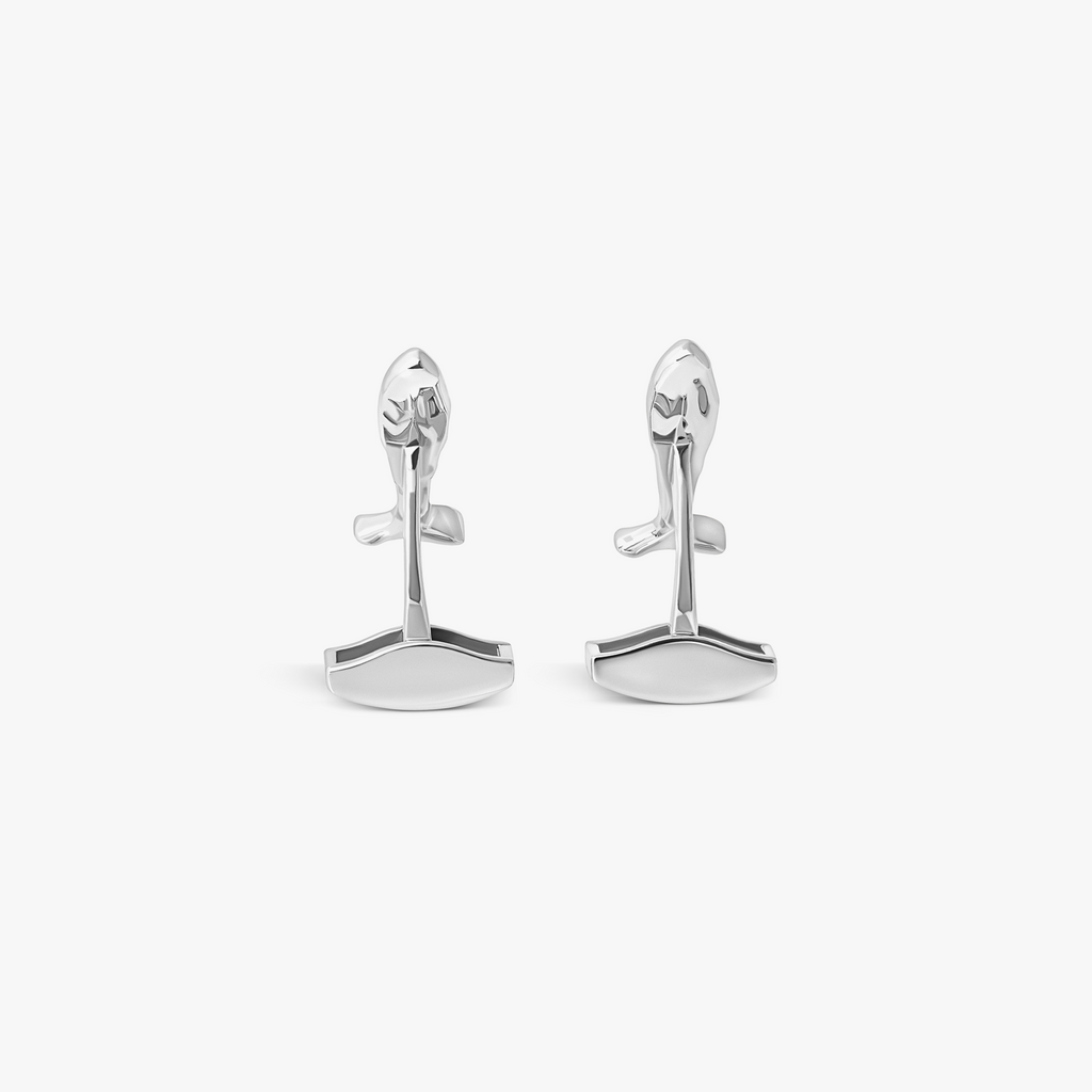 Feng Shui Fish Cufflinks In Sterling Silver