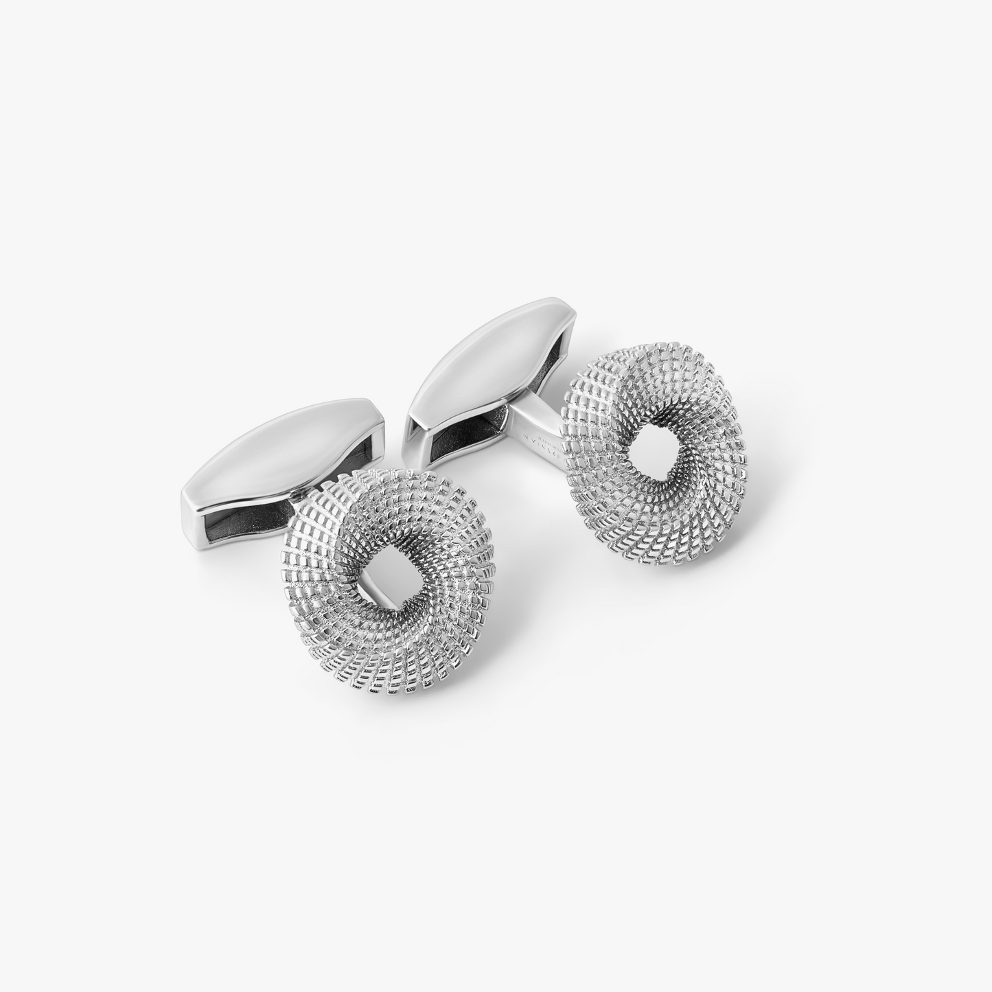 Mobius Knot Cufflinks In Sterling Silver